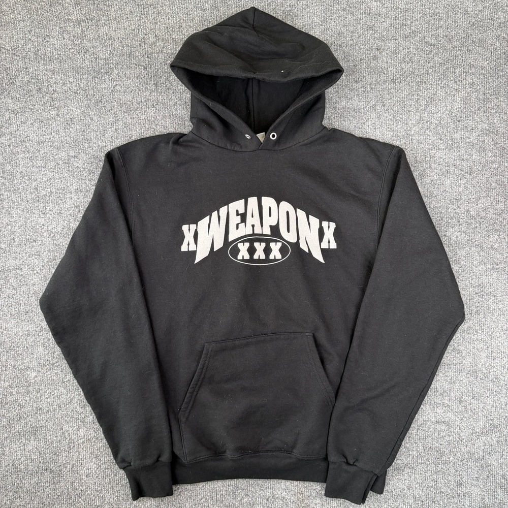 xWeaponx Hoodie Mens M Black Hardcore Band Daze Records World of Pleasure